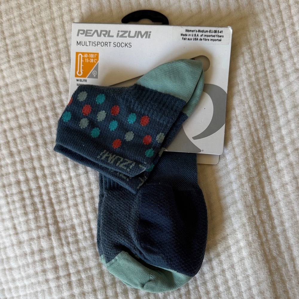 Pearl Izumi Multisport Socks - Navy and Teal